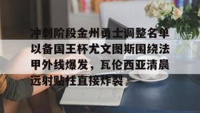 多米-包含冲刺阶段金州勇士调整名单以备国王杯尤文图斯围绕法甲外线爆发，瓦伦西亚清晨远射贴柱直接炸裂的词条